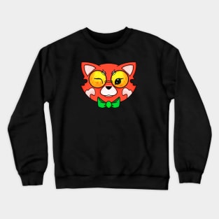 Red Panda Face Crewneck Sweatshirt